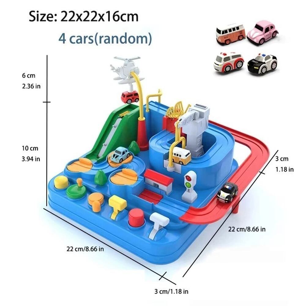 Racing Rail Car Adventure Track Toy Educational Kids Game